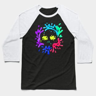 Spatter Skull Baseball T-Shirt